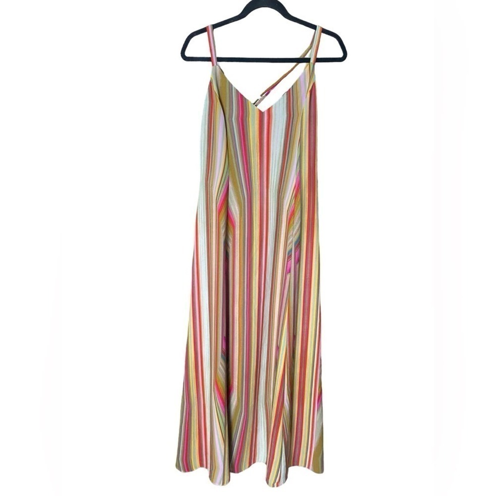 RACHEL Rachel Roy Strappy Striped Maxi Dress 6 - Picture 2 of 10